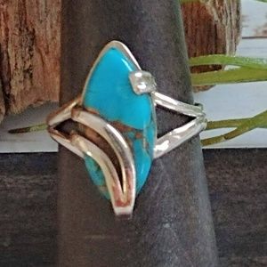 Blue Copper Turquoise Ring
